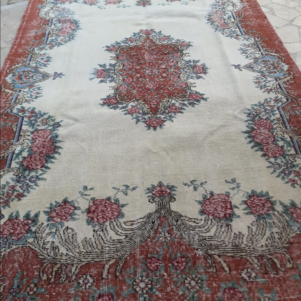 Vintage Turkish Wool Carpet - ISPARTA